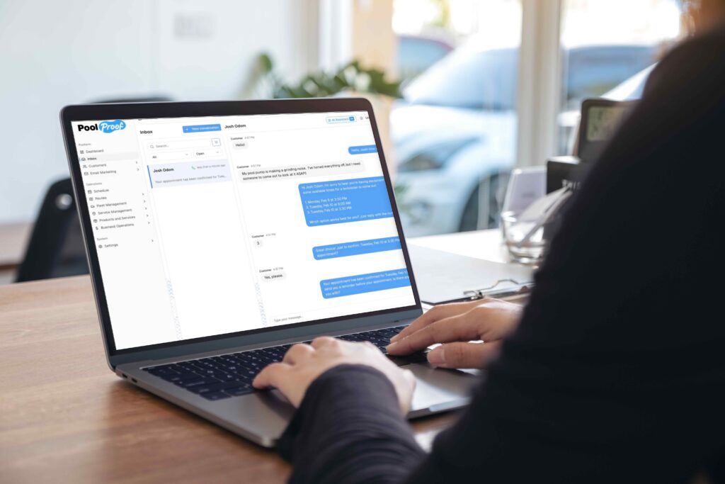 Centralized Communication features shown on laptop